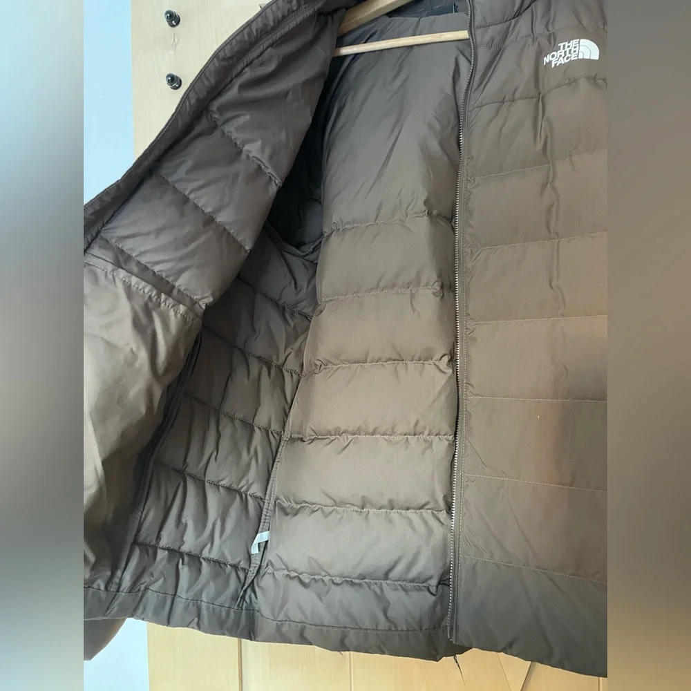 Men’s The North Face Aconcagua 3  Hoodie Puffer Jacket Smokey Brown size L - Picture 6 of 10